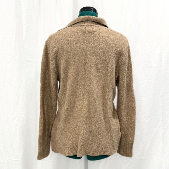 J. Crew Brown Polo Sweater in Extra-Soft Yarn | Sz S - Picture 3 of 8